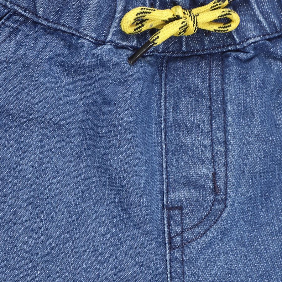 Boys' Stonewashed Blue Regular Fit Basic Jeans, Light Blue, large image number null