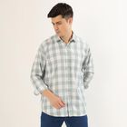 Men's Muted Sage Green Classic Casual Shirt, ओलिव, small