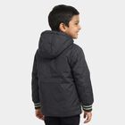 Boys' Navy Blue Hooded Puffer Jacket, नेवी ब्लू, small
