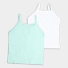 Girls' Cotton Vest, White, small image number null