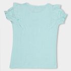Girls' 100% Cotton T-Shirt, एक्वा, small image number null