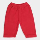 Infants Bright Red Fleece Elastic Waist Pyjama, Maroon, small image number null