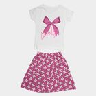 Girls Lilac Round Neck Co-ord Set Upper and Bottom Set, लाइलेक, small