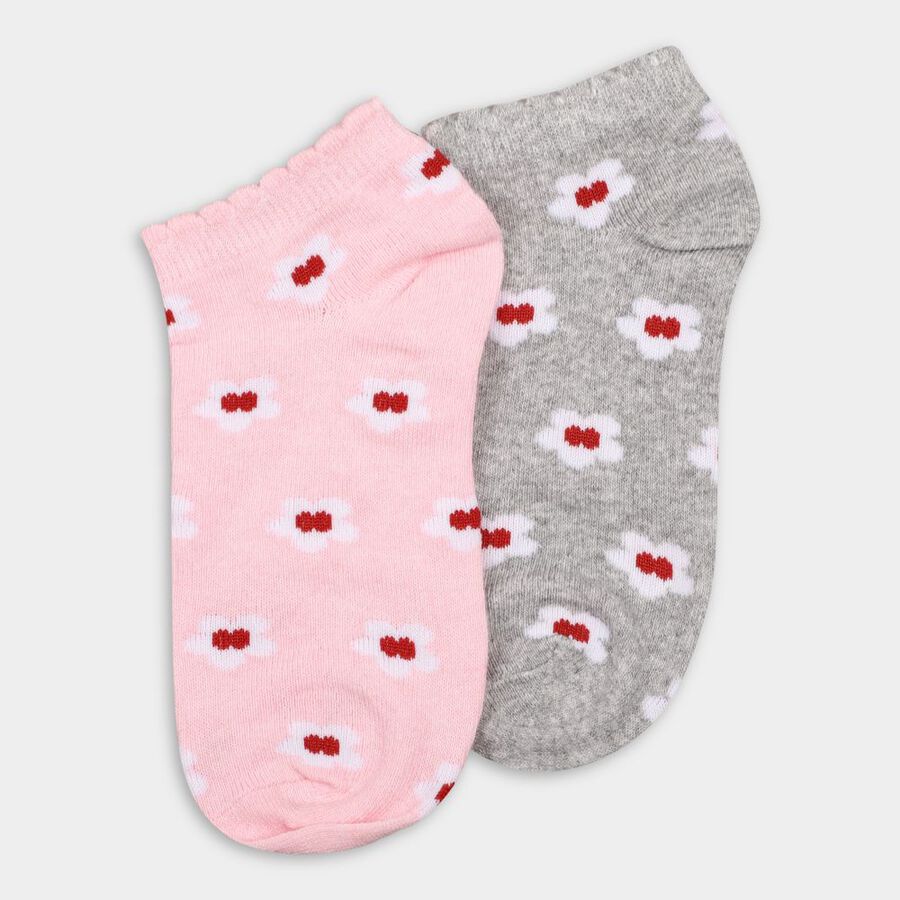 Girl's Socks (Pack of 2), Light Pink, large image number null