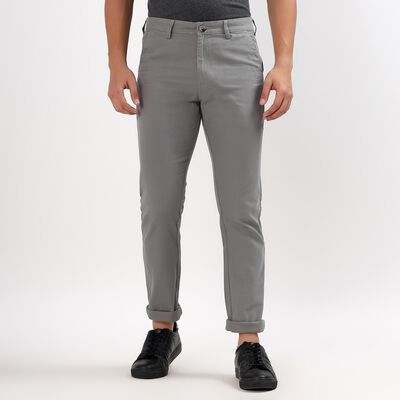 Men's 100% Cotton Slim Fit Casual Trousers