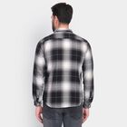 Men's 100% Cotton Casual Shirt&nbsp;&nbsp;, काला, small