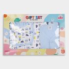 Infants' Cotton Gift Set 5 Pc&nbsp;Gift&nbsp;Set&nbsp;(Top, Shorts, Sheet, Cap, Bib), Light Blue, small