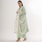 Women's Green Printed Ethnic Set, Light Green, small image number null