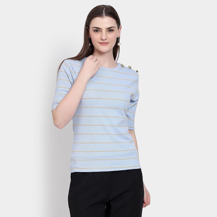 Ladies' Top, Light Blue, large image number null