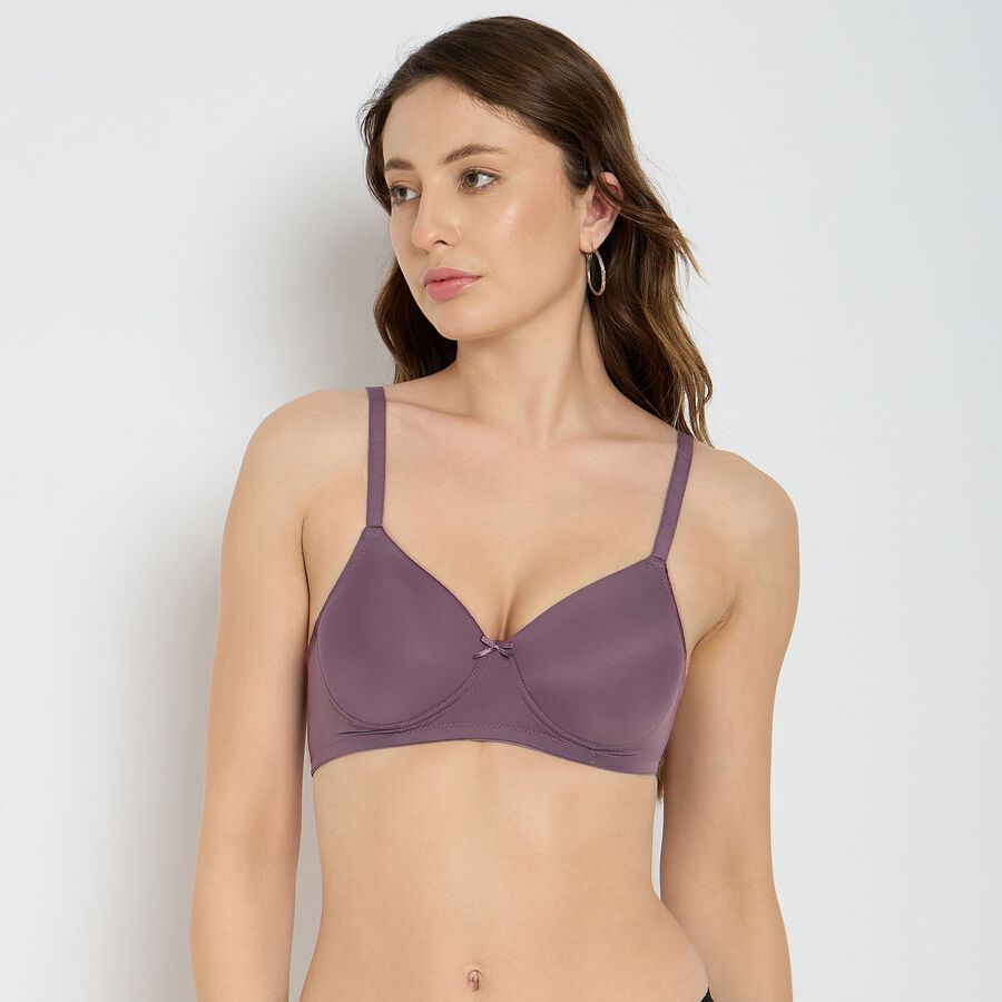 Ladies' Bra , बैंगनी, large image number null