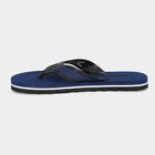 Men's Navy Blue Thong Strap Slip-On Flip-Flops, Navy Blue, small