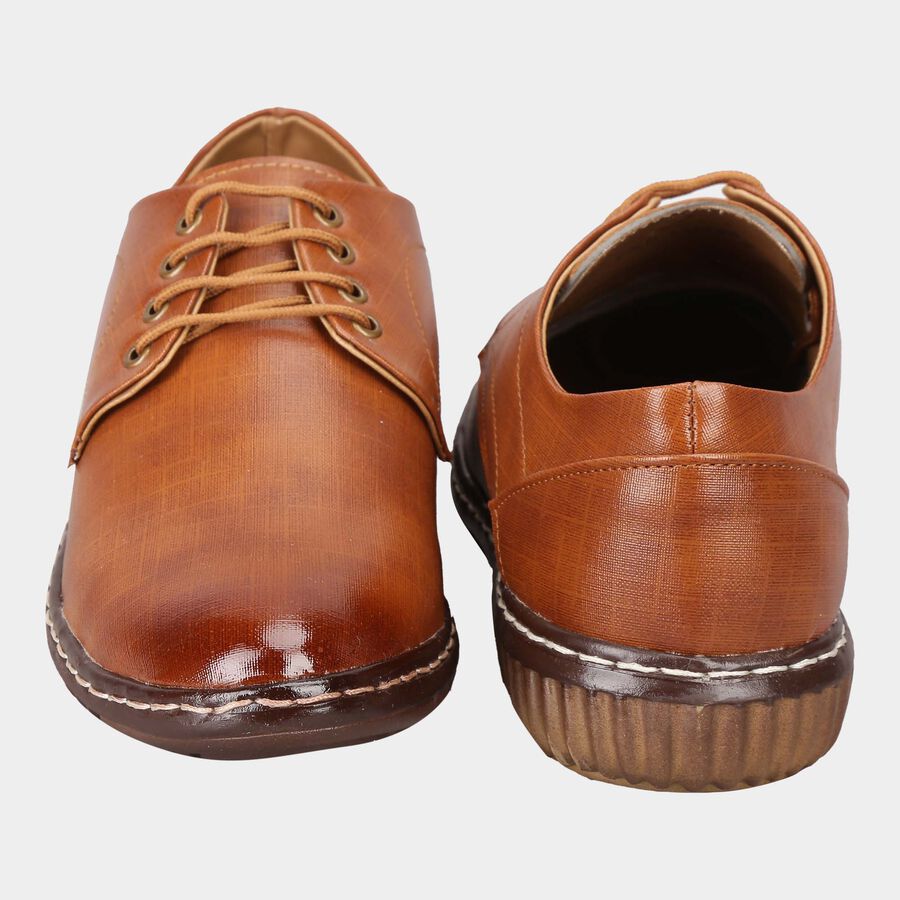 Men Lace-Ups Casual Shoes, Tan, large image number null