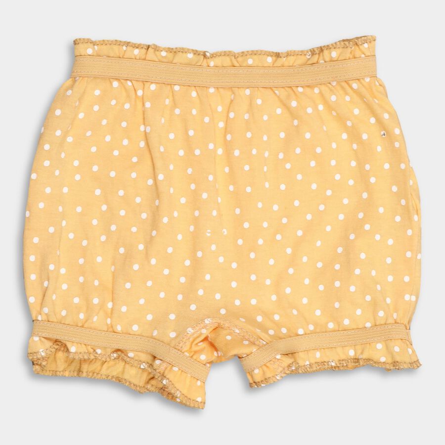 Girl's 100% Cotton Bloomer , Yellow, large