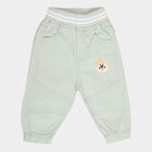 Infants Cotton Solid Trousers, Light Green, small image number null