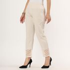Ladies' 100% Cotton Palazzos , Off White, small image number null