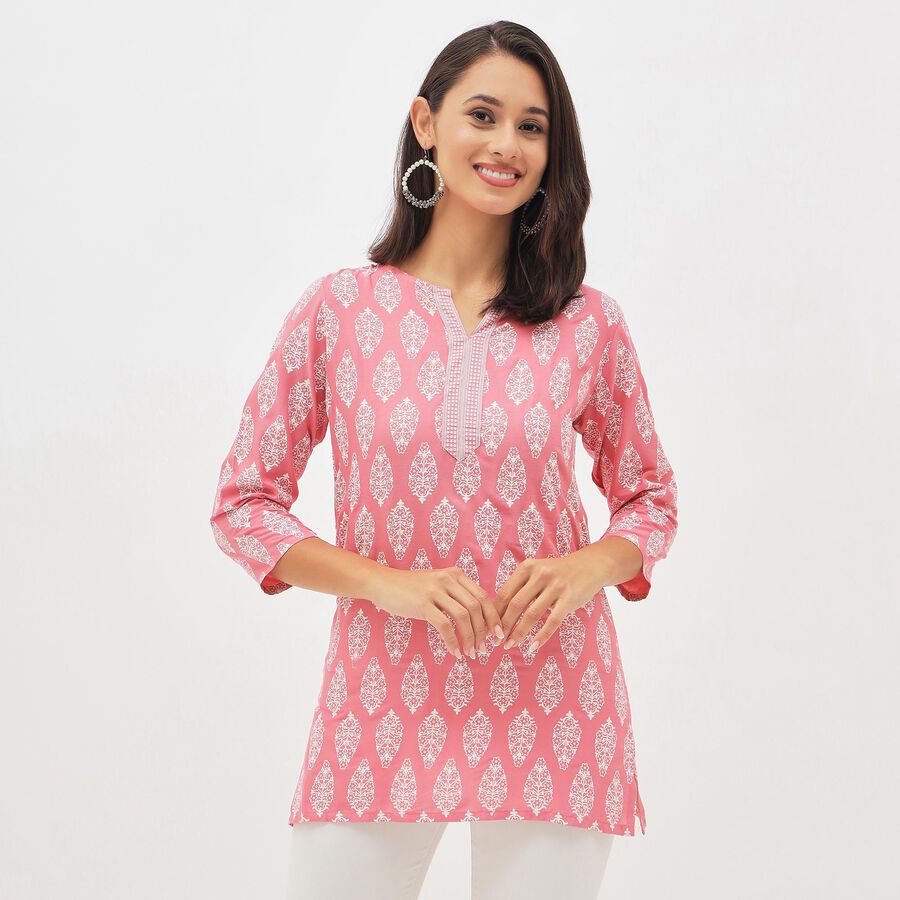 Ladies' Kurti, गुलाबी, large image number null