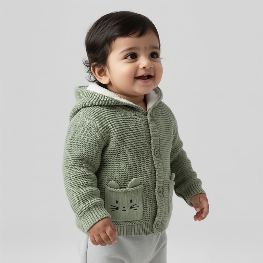 Infants' Pullover, Light Green, large image number null