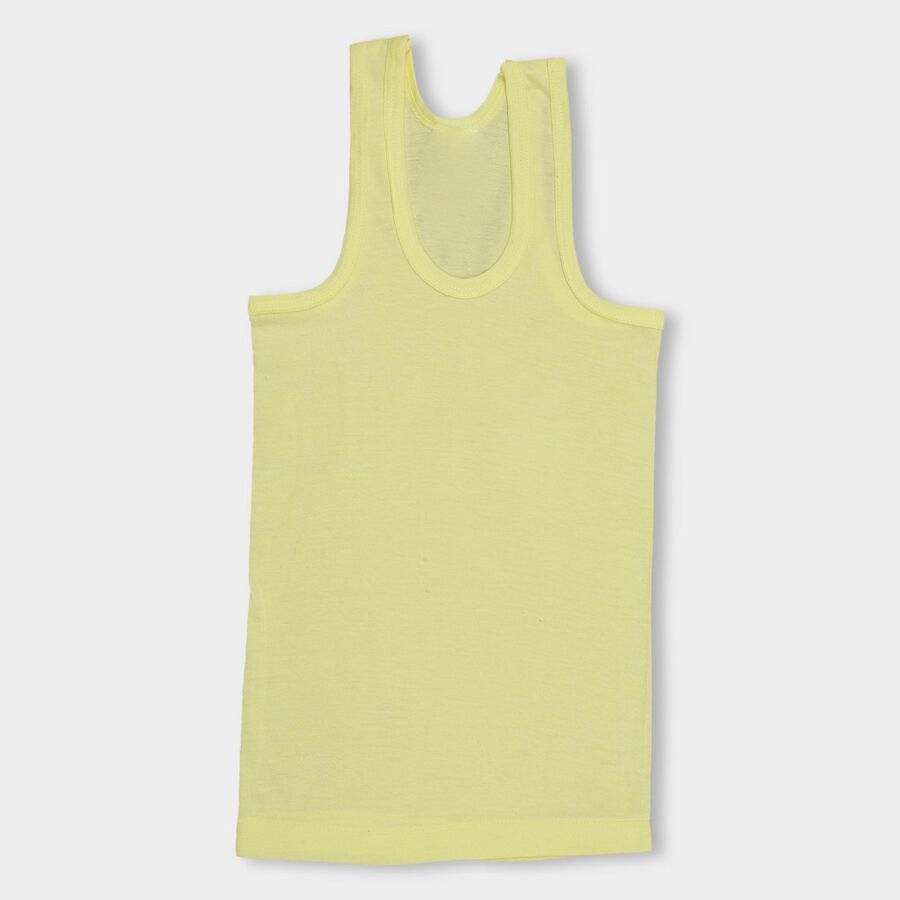 Boys' 100% Cotton Vest , Yellow, large image number null