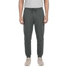 Men's Green Regular Fit Cuffed Track Pants, हल्का हरा, small