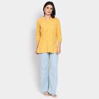 Ladies' 100% Cotton Kurti, पीला, small image number null