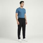 Men's Black Regular Fit Track Pants, Black, small