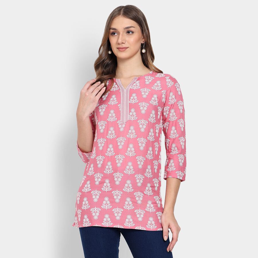Ladies' Kurti, हल्का गुलाबी, large image number null