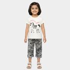 Girls Beige Casual Upper and Bottom Set, गहरा पीला, small
