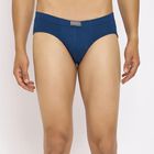 Men's 100% Cotton Briefs, रॉयल ब्लू, small