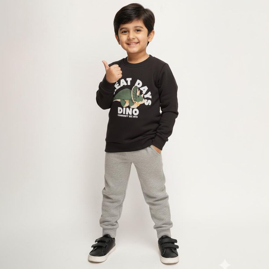 Boys' Baba Suit, Charcoal, large image number null
