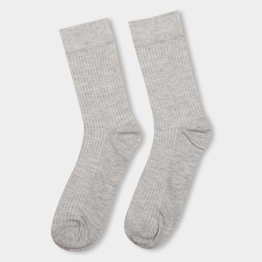 Men's Socks (Pack of 2), काला, large