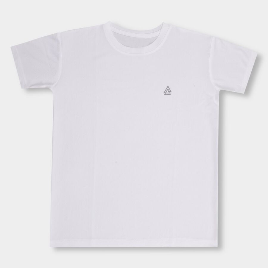 Boys' Half Sleeves T-Shirt , White, large image number null