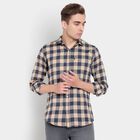 Checks Casual Shirt, Beige, small image number null