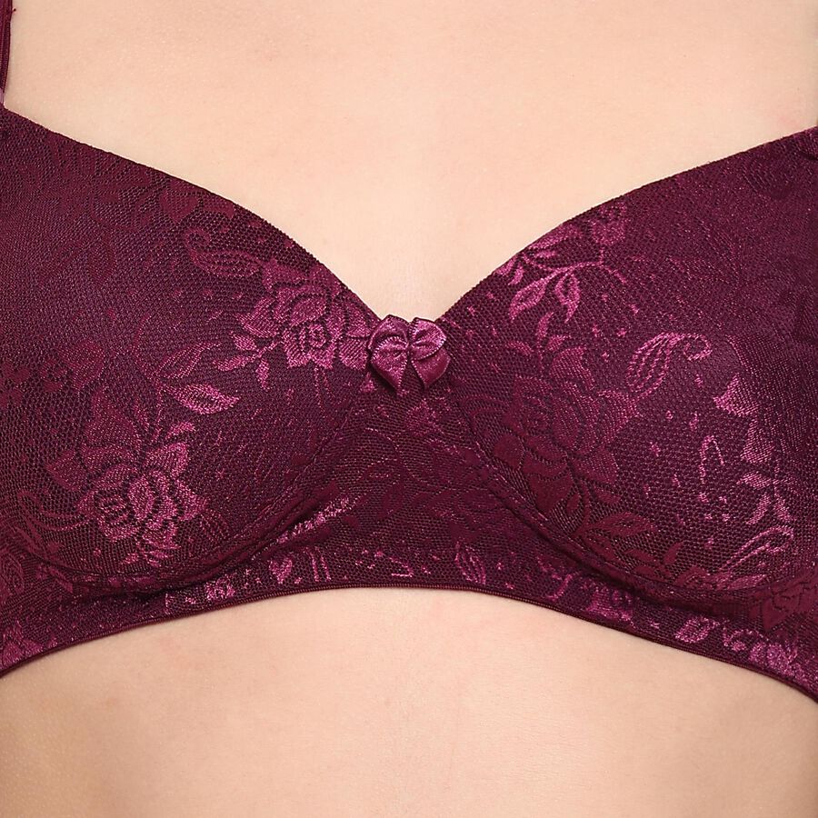 Ladies' Bra , वाइन, large image number null