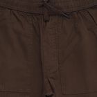 Boys Deep Chocolate Brown Regular Fit Cargo Trousers, Brown, small image number null