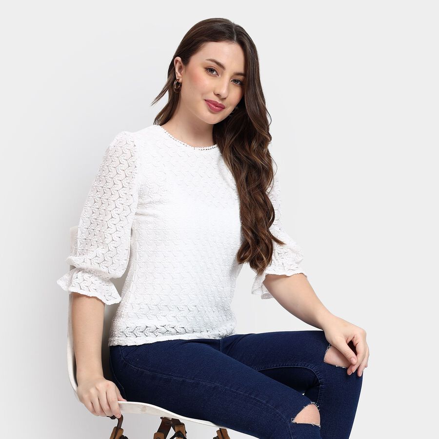 Ladies' Top, सफ़ेद, large image number null