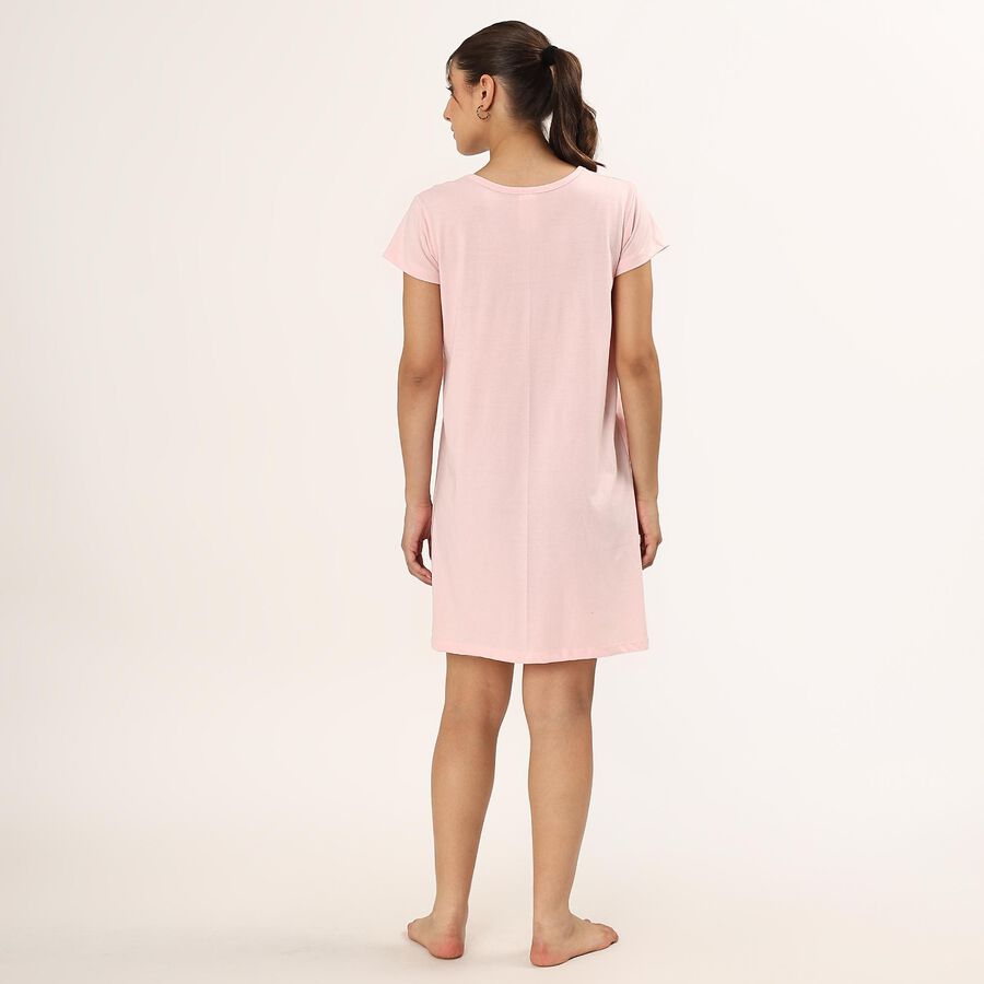 Ladies' Knee Length Nighty , Light Pink, large image number null
