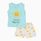 Infants' 100% Cotton Short Set, एक्वा, small image number null