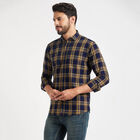 Cotton Checks Casual Shirt, Mustard, small image number null