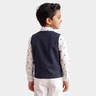 Boys White Cotton Shirt, White, small