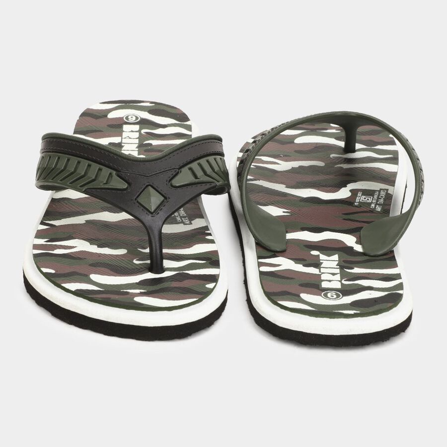 Men's Slippers, हरा, large image number null