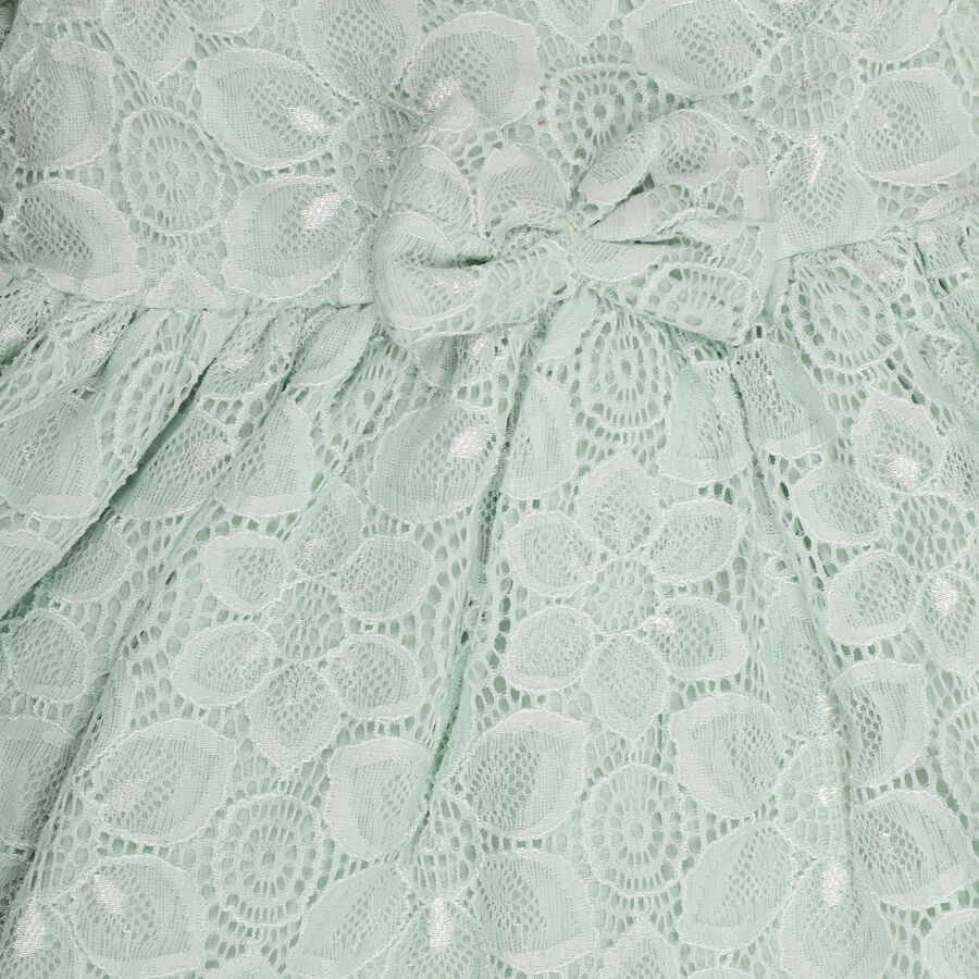 Infant Girls' Frock , Light Green, large image number null