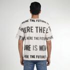 Men's Off-White Round Neck Casual T-Shirt, Off White, small