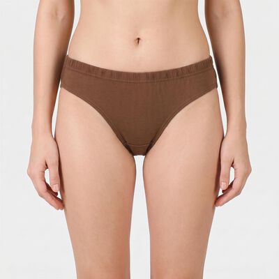 Women's Brown Regular Fit Panty
