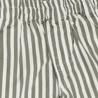 Infants' Olive Cotton Mandarin Collar Striped Baba Suit, Olive, small