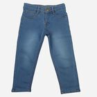 Boys Blue Straight Fit Washed Jeans, मध्यम नीला, small