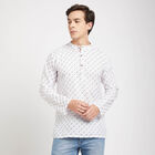 Printed Kurta, White, small image number null