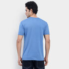 राउन्ड नेक टी-शर्ट, मध्यम नीला, small image number null