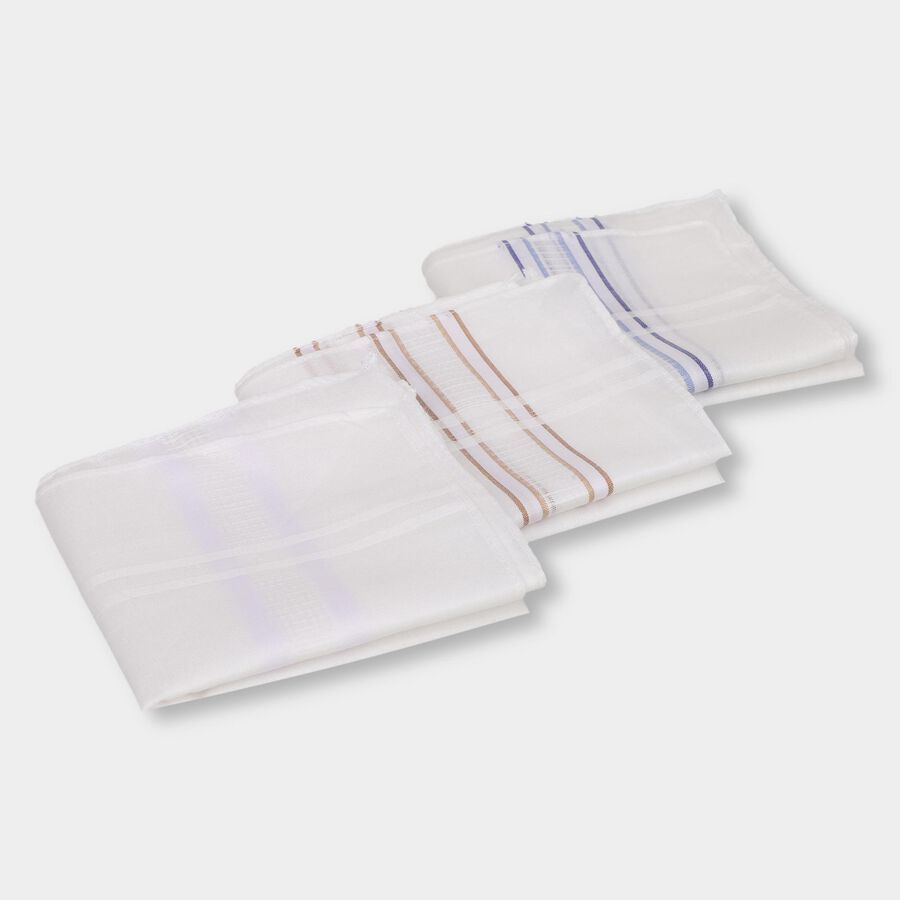 Men's 100% Cotton Hanky , White, large image number null