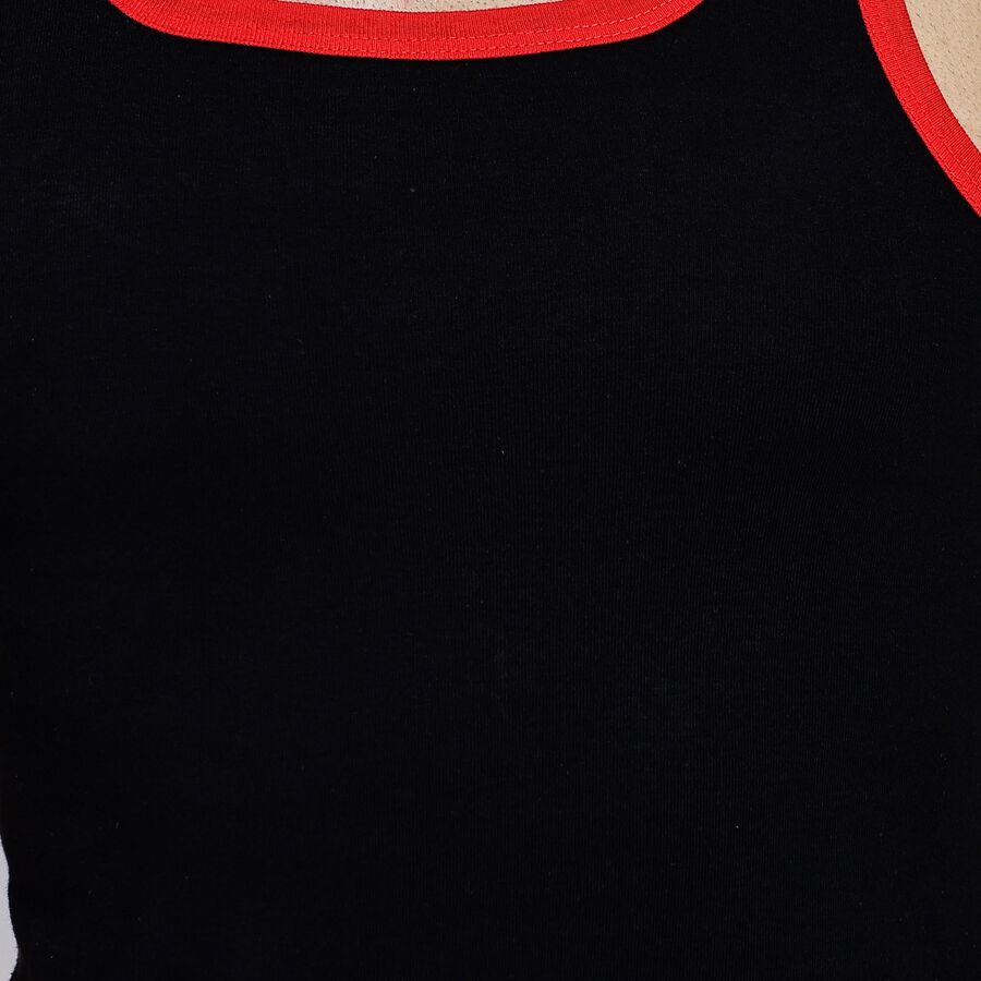 Men's 100% Cotton Gym T-Shirt, Black, large image number null