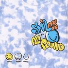 Boys' Light Blue Round Neck Cartoon Printed Baba Suit, हल्का नीला, small image number null